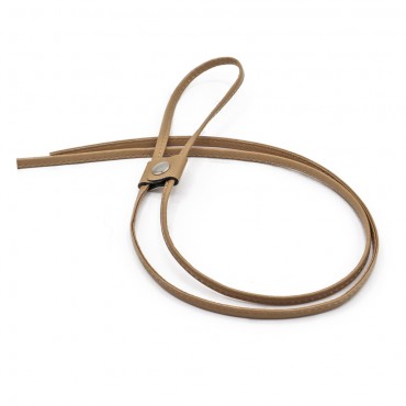 Coulisse in ecopelle con regolatore argento 120cm made in Italy Beige