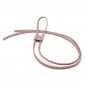 Eco-leather drawstring for closing backpacks and Pale Pink bags | Tessiland