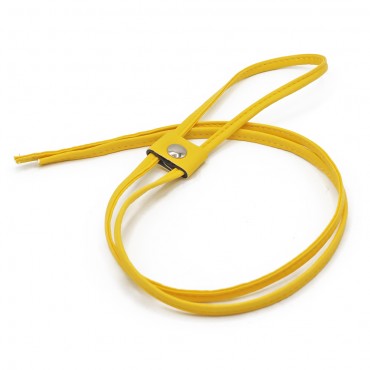 Coulisse in ecopelle per chiusura zaini e borse Giallo | Tessiland