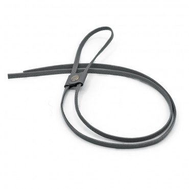 Eco-leather drawstring for closing backpacks and Gray bags | Tessiland