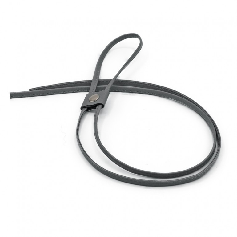 Eco-leather drawstring for closing backpacks and Gray bags | Tessiland