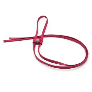 Coulisse in ecopelle con regolatore 120cm made in Italy Magenta