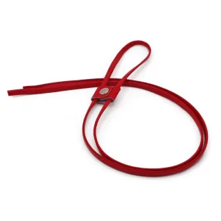 Eco leather Drawstring with Regulator 120cm Made in Italy Rosso
