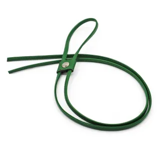 Eco leather Drawstring with Regulator 120cm Made in Italy Verde