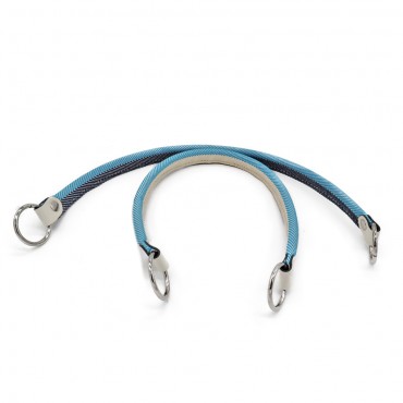 Manici Bands in tessuto con anelli e rifiniture ecopelle made in Italy Roma