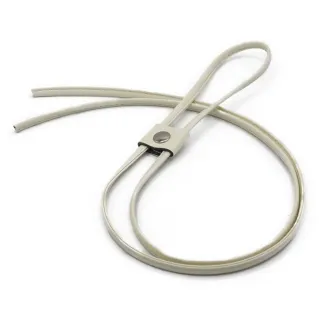 Coulisse en simili cuir avec régulateur 120cm fabriqué en Italie Avorio