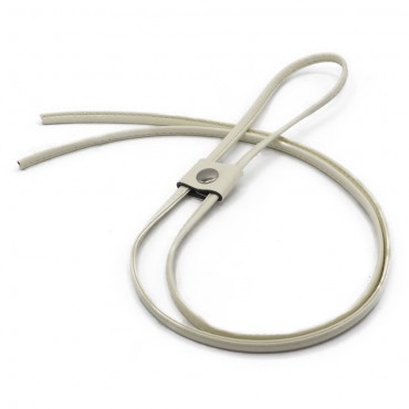 Eco-leather drawstring for closing backpacks and Ivory bags | Tessiland