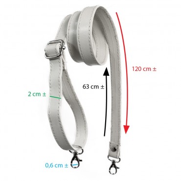 Old Style White Bag Strap for Crochet Creations | Tessiland