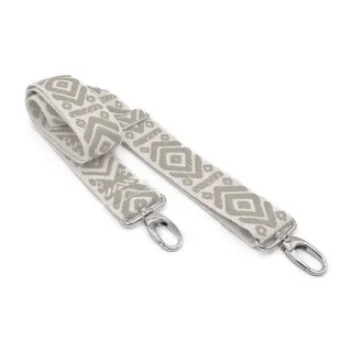 Bandoulière en tissu géométrique Maya réglable pour sacs Natural
