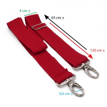 Simple Red Fabric Bag Strap | Tessiland