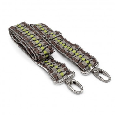 Bandoulière pour Sac en Tissu Cheope Terre avec finitions en argent | Tessiland