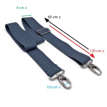 Asa de Bolso de Tejido Simple Denim | Tessiland