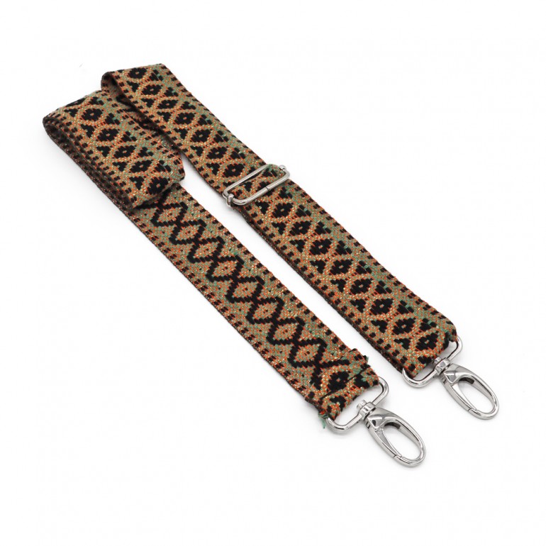 Tracolla per borse crochet Tessuto Rombo Lux Verde | Tessiland