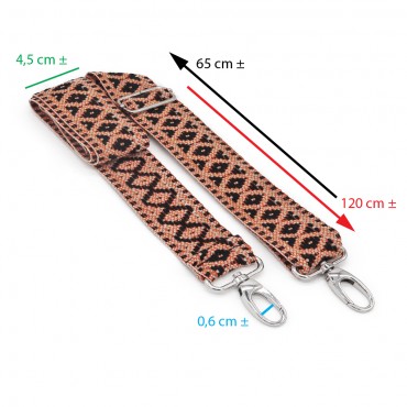 Asa para bolsos de crochet de Tejido Rombo Lux Beige | Tessiland