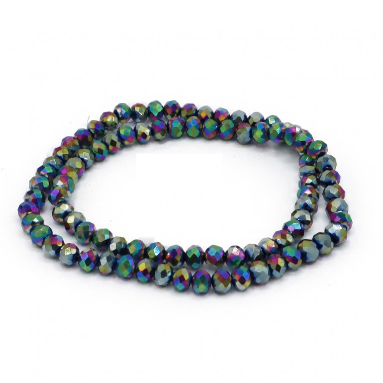 Perline Prisma mm6 Cristal Rame foro mm1