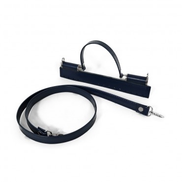 Set borsa Mini Sicily con tracolla per borse a uncinetto handmade Navy