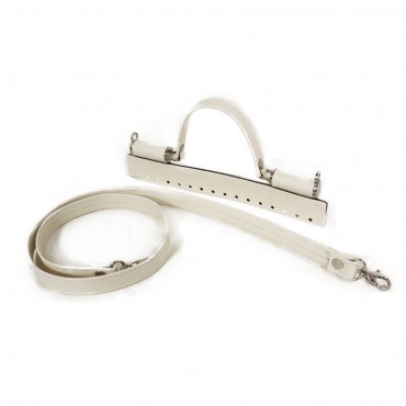 Set borsa Mini Sicily con tracolla per borse a uncinetto handmade Panna