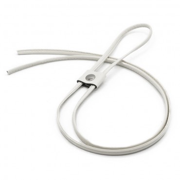 Coulisse en ecopiel para cerrar mochilas y bolsos Blanco | Tessiland