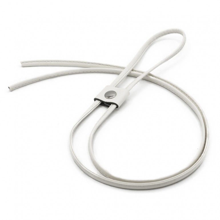 Coulisse en ecopiel para cerrar mochilas y bolsos Blanco | Tessiland