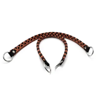 Diamond Fabric Handles with Rings and Eco-Leather Finishes Made in Italy Lux beige