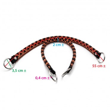 Poignées en Tissu Rhombus Lux Beige pour sacs et pochettes | Tessiland