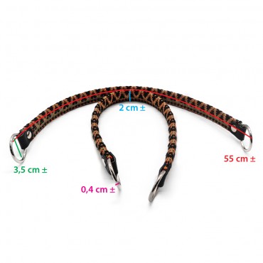 Manici Tessuto Rombo Lux Verde per borse e pochette | Tessiland