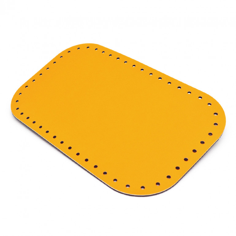 Fondo Borsa 28x18 ecopelle Giallo