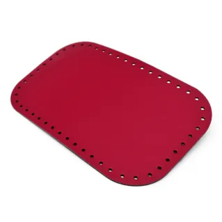 Fondo de bolsa rectangular 28X18 en ecopiel hecho en Italia Magenta