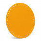 Round bag bottom 23 cm for crochet bags in Yellow eco-leather | Tessiland