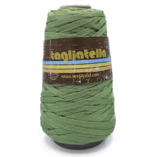 Ruban Tagliatella tubulaire pour sacs et décoration 200g Salvia