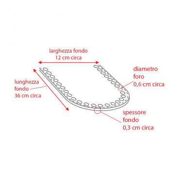 Bag Bottom for Crochet Bags Eco Leather 36x12 Cream | Tessiland