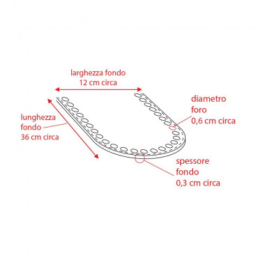 Fond pour Sacs à Crochet Eco-cuir 36x12 Beige | Tessiland