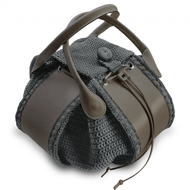 Le sac au crochet de l'année | Sac Crazy en Couleur Tourterelle | Tessiland