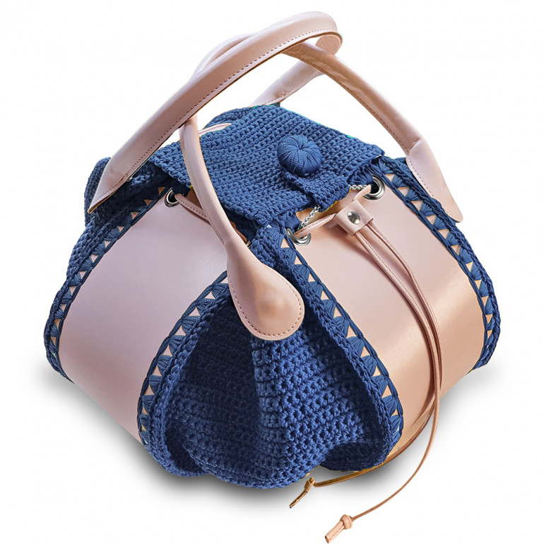 Le sac au crochet de l'année | Sac Crazy en Couleur Rose Poudré | Tessiland