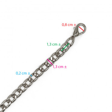 Tracolla catena Classic Argento per borse e pochette a Crochet | Tessiland