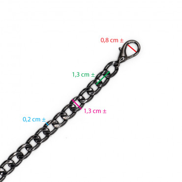 Asa de hombro de cadena Classic Negro