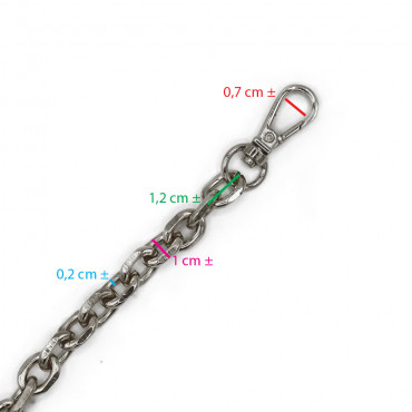 Tracolla catena Glamour Argento