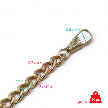 Cadena para bolso de mano Oro 110 cm | Tessiland