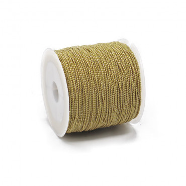 Filato Elastico per Bijoux Lumiflex Eco in PET 50m Oro scuro w1583