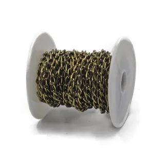 7x4mm Chain for Pouch 5m Bronzo
