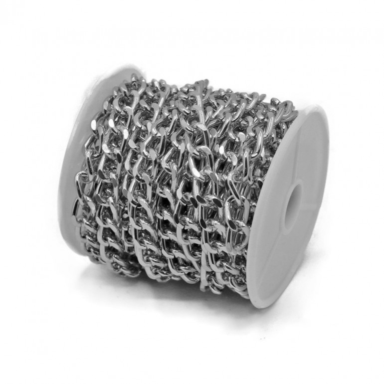 Diamond-cut Aluminum Chain Silver: Discover the Secret of Elegance in Detail | Tessiland