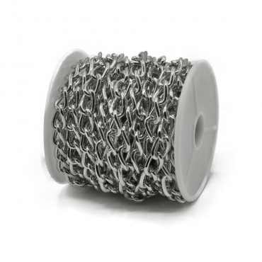 Hammered Double Silver Aluminum Chain: The Trendy Accessory of the Moment | Tessiland