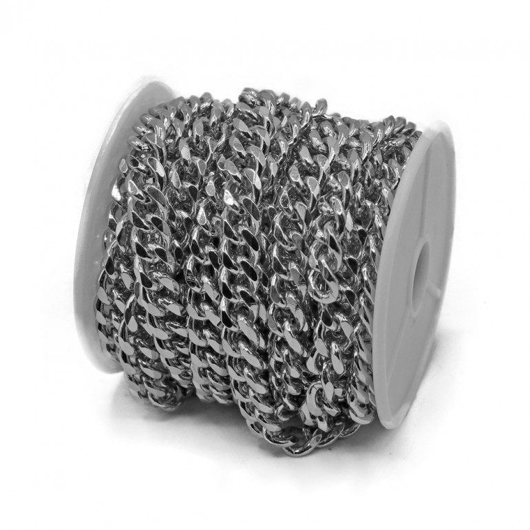 Catena diamantata 9x7mm per borse roll 5mt