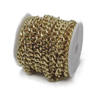 Diamond Chain 9x7mm for Bags Roll 5m Oro