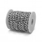 Silver Diamond-Cut Aluminum Chain: Buy the Roll and Save | Tessiland
