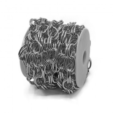 Cadena de Aluminio Plata: El Accesorio Ideal para Bolsos y Creaciones de Crochet | Tessiland