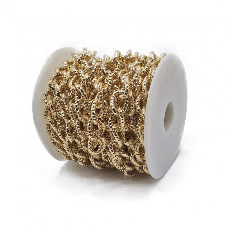 Cadena de Aluminio Oro para creaciones crochet: La Belleza Está en los Detalles | Tessiland