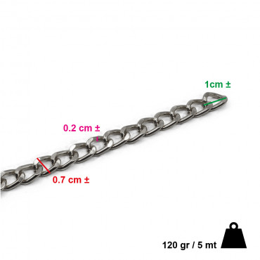 Cadena de Aluminio con Corte Diamante Plata: Descubre el Secreto de la Elegancia en el Detalle | Tessiland