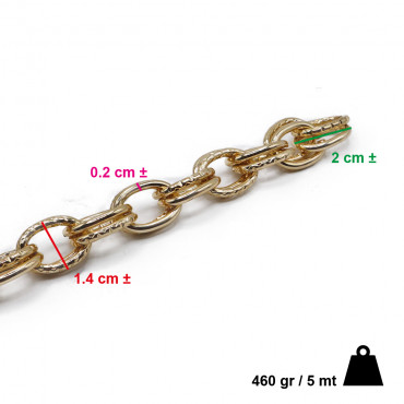 Cadena para creaciones a crochet Oro: Elegancia y Funcionalidad Inigualables | Tessiland