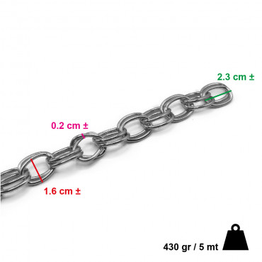 Catena in Alluminio Argento: L'Accessorio Ideale per Borse e Creazioni a Crochet | Tessiland